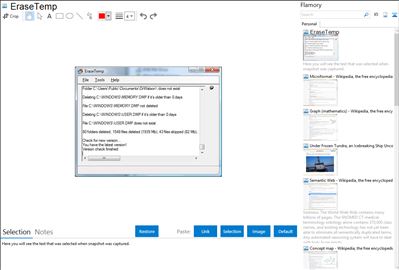 EraseTemp - Flamory bookmarks and screenshots