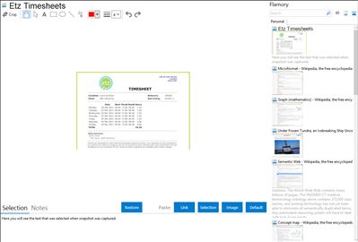 Etz Timesheets - Flamory bookmarks and screenshots