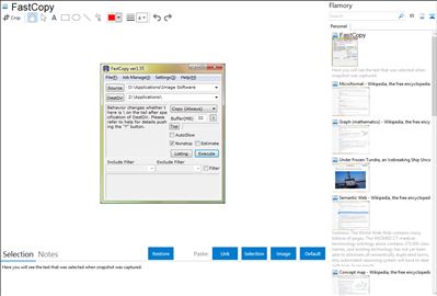 FastCopy - Flamory bookmarks and screenshots