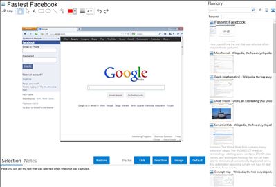 Fastest Facebook - Flamory bookmarks and screenshots