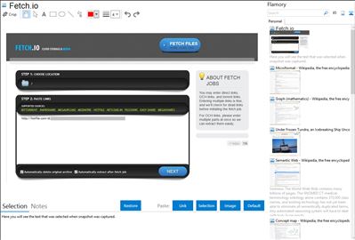 Fetch.io - Flamory bookmarks and screenshots
