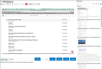 fetching.io - Flamory bookmarks and screenshots