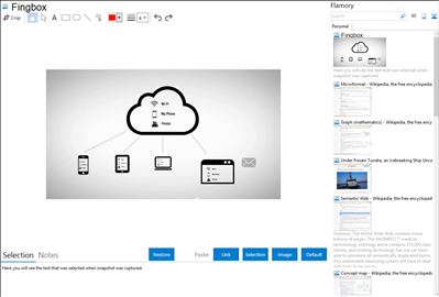 Fingbox - Flamory bookmarks and screenshots