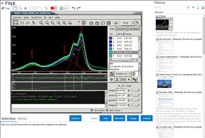 Fityk - Flamory bookmarks and screenshots