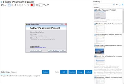 Folder Password Protect - Flamory bookmarks and screenshots
