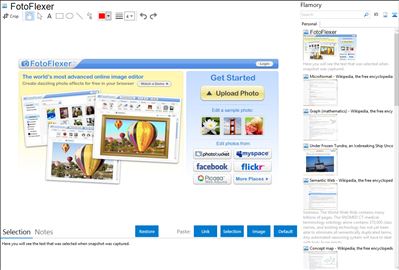 FotoFlexer - Flamory bookmarks and screenshots