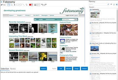 Fotonomy - Flamory bookmarks and screenshots