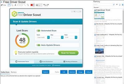 Free Driver Scout - Flamory bookmarks and screenshots