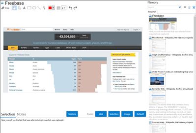 Freebase - Flamory bookmarks and screenshots