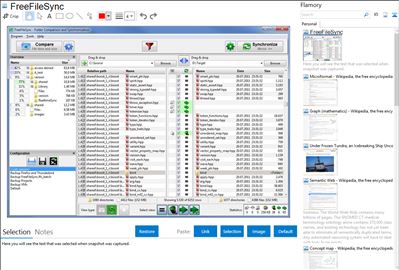 FreeFileSync - Flamory bookmarks and screenshots