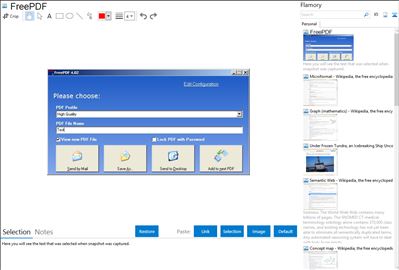FreePDF - Flamory bookmarks and screenshots