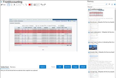 FrontAccounting - Flamory bookmarks and screenshots