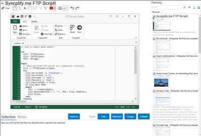 Syncplify.me FTP Script! - Flamory bookmarks and screenshots