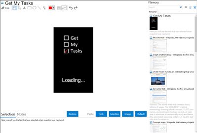 Get My Tasks - Flamory bookmarks and screenshots