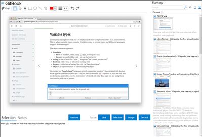 GitBook - Flamory bookmarks and screenshots