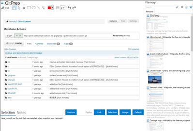 GitPrep - Flamory bookmarks and screenshots