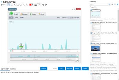GlassWire - Flamory bookmarks and screenshots