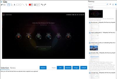 Glo - Flamory bookmarks and screenshots