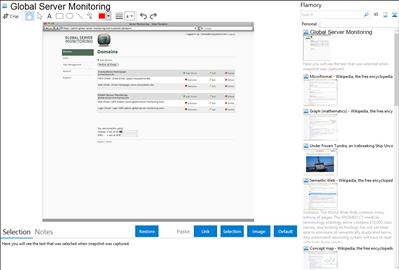 Global Server Monitoring - Flamory bookmarks and screenshots