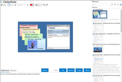 GloboNote - Flamory bookmarks and screenshots