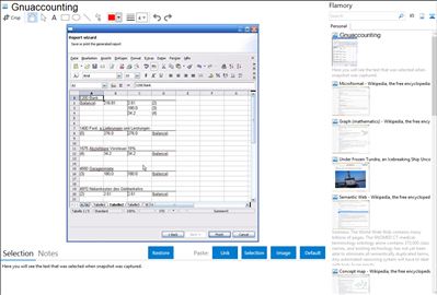 Gnuaccounting - Flamory bookmarks and screenshots