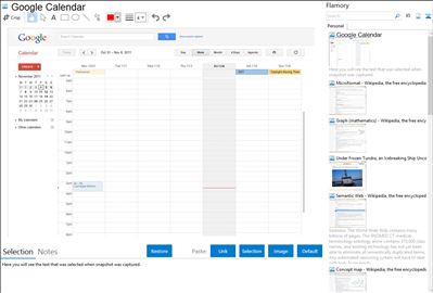 Google Calendar - Flamory bookmarks and screenshots
