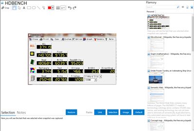 HDBENCH - Flamory bookmarks and screenshots