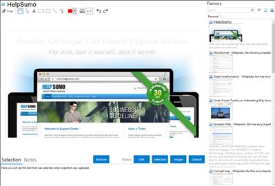 HelpSumo - Flamory bookmarks and screenshots