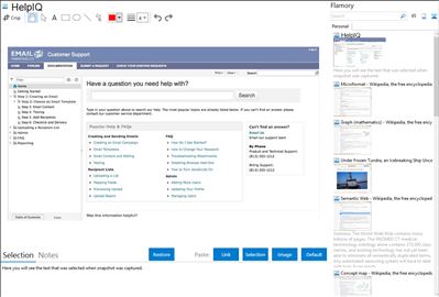 HelpIQ - Flamory bookmarks and screenshots