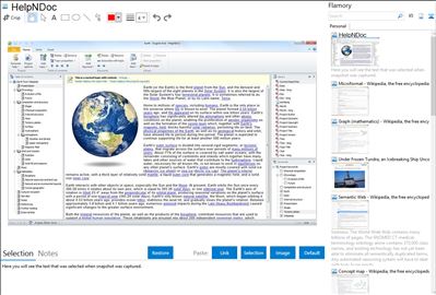 HelpNDoc  - Flamory bookmarks and screenshots