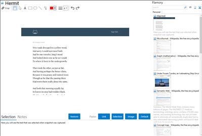 Hermit - Flamory bookmarks and screenshots