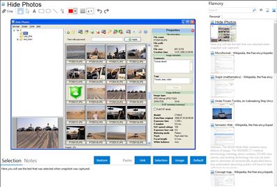 Hide Photos - Flamory bookmarks and screenshots