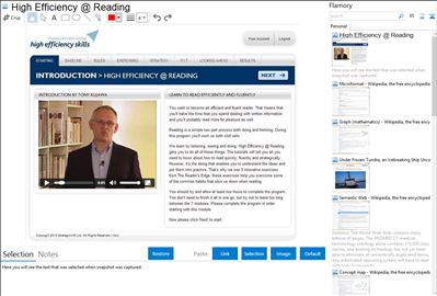 High Efficiency @ Reading - Flamory bookmarks and screenshots
