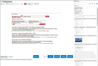 historious - Flamory bookmarks and screenshots