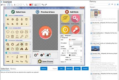 Iconion - Flamory bookmarks and screenshots