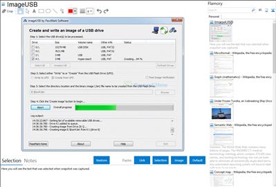 ImageUSB - Flamory bookmarks and screenshots
