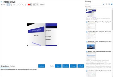 Impressive - Flamory bookmarks and screenshots