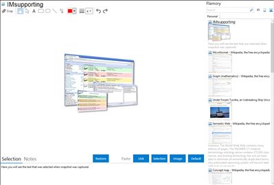 IMsupporting - Flamory bookmarks and screenshots