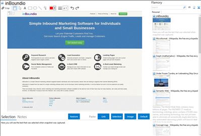 inBoundio - Flamory bookmarks and screenshots
