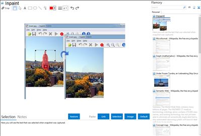 Inpaint - Flamory bookmarks and screenshots