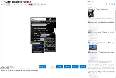 InSight Desktop Search - Flamory bookmarks and screenshots