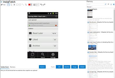 InstaFetch - Flamory bookmarks and screenshots