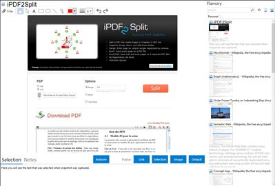 iPDF2Split - Flamory bookmarks and screenshots