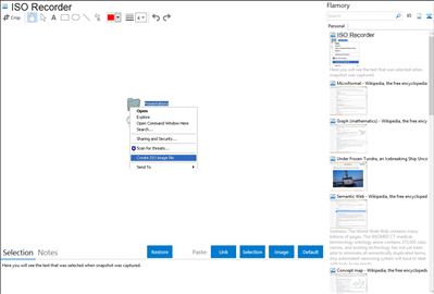 ISO Recorder - Flamory bookmarks and screenshots