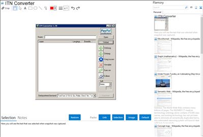 ITN Converter - Flamory bookmarks and screenshots