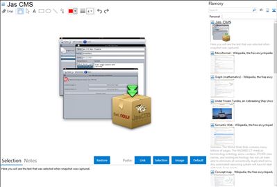 Jas CMS - Flamory bookmarks and screenshots