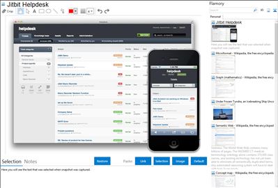Jitbit Helpdesk - Flamory bookmarks and screenshots