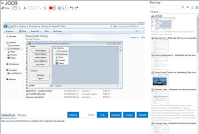 JOCR - Flamory bookmarks and screenshots