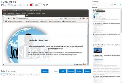 JonDoFox - Flamory bookmarks and screenshots