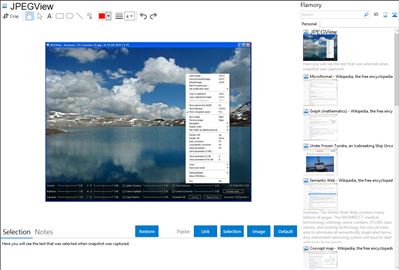JPEGView - Flamory bookmarks and screenshots